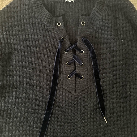 Rails oversized lace up sweater - Picture 2 of 4